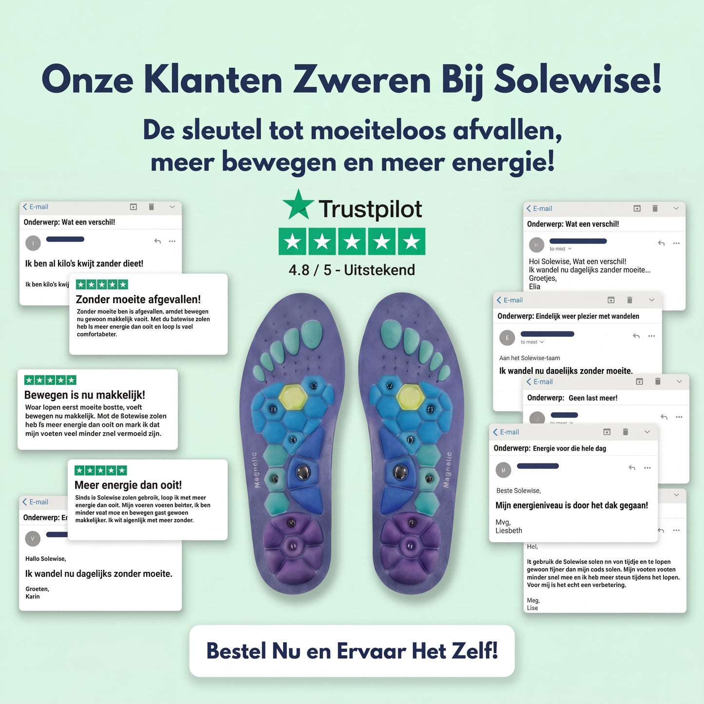 Orthopedische Afval Inlegzolen | Tijdelijk gratis verstevigde voetboogsteun